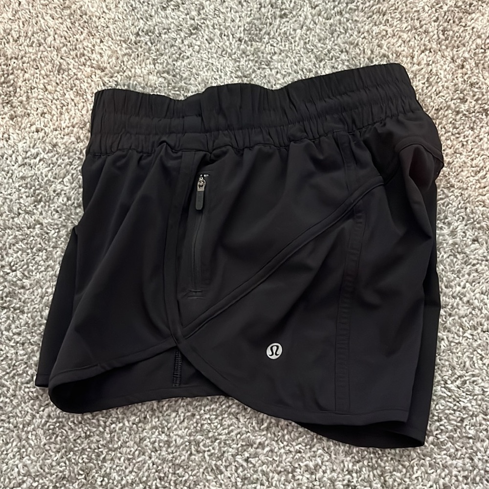 Tracker Low Rise Lined Short 4”, black, size 4 - Picture 2 of 3